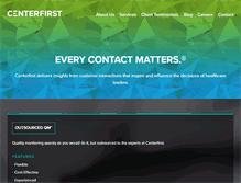 Tablet Screenshot of center-first.com
